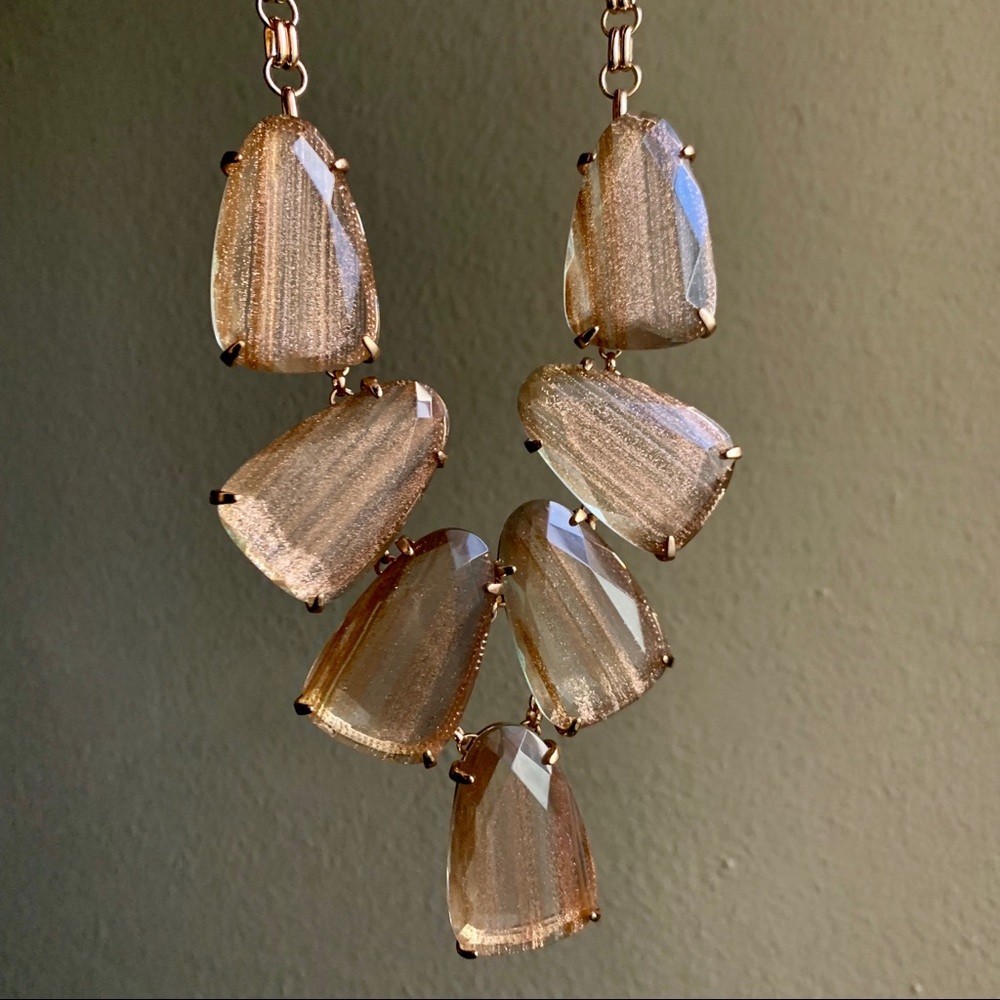 Kendra Scott Gold Dusted Glass Harlow Necklace